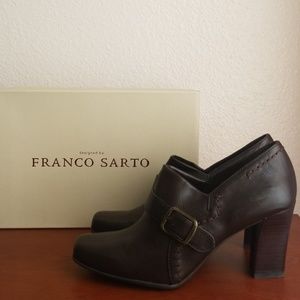 Franco Sarto Ulla 2.5" Brown Heels Sz 7